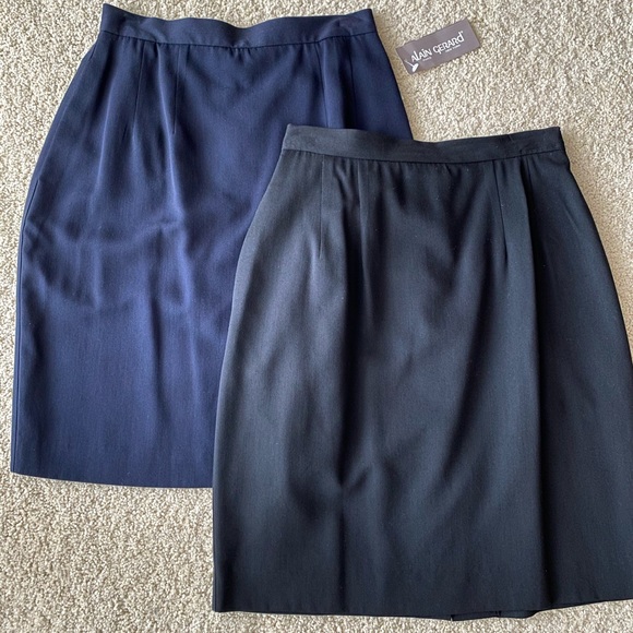 Nice black, navy skirts, Alain Gerard, 4P, NWT - Picture 1 of 5